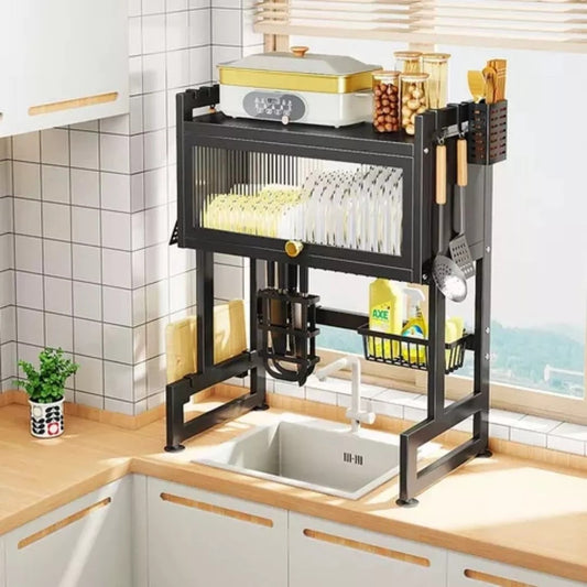 ESCURRIDOR Y ORGANIZADOR DE COCINA CON TAPA